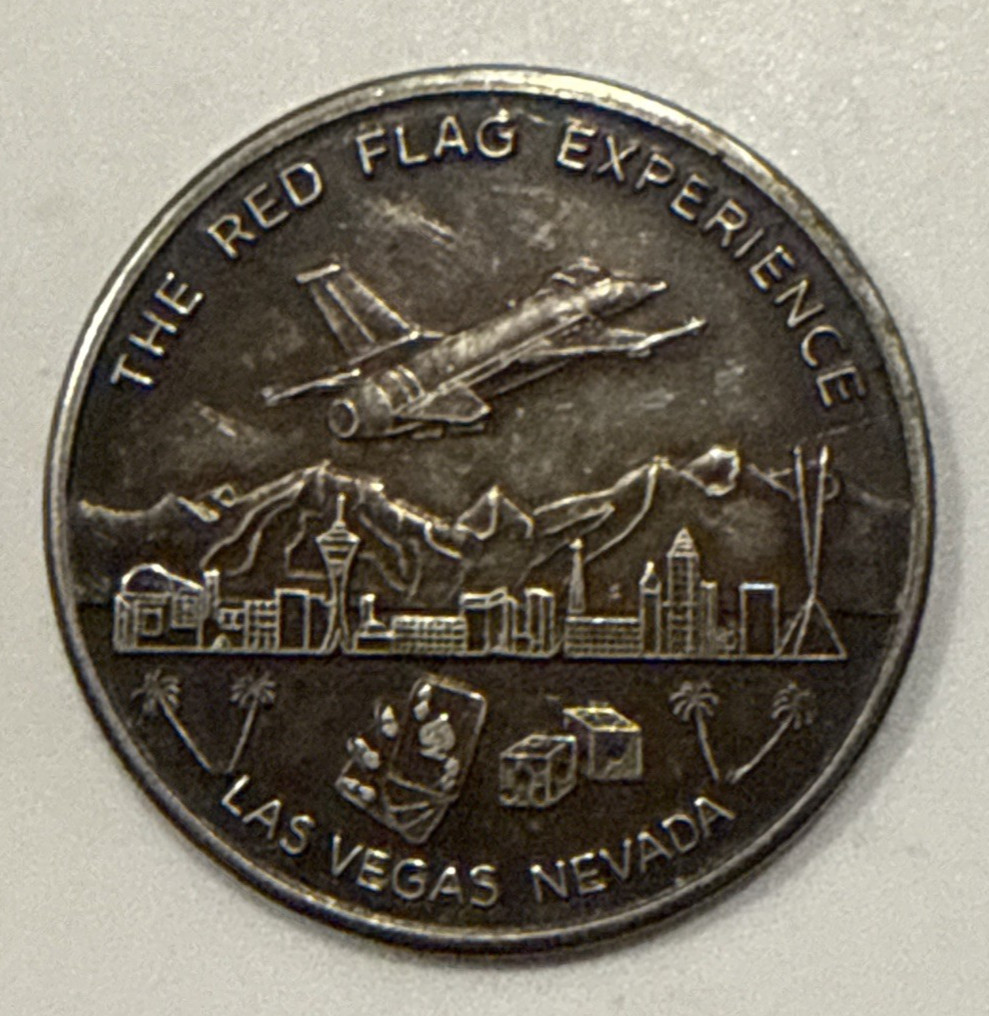 414th Combat Training Squadron Red Flag Nellis AFB Air Force Challenge Coin, 28g