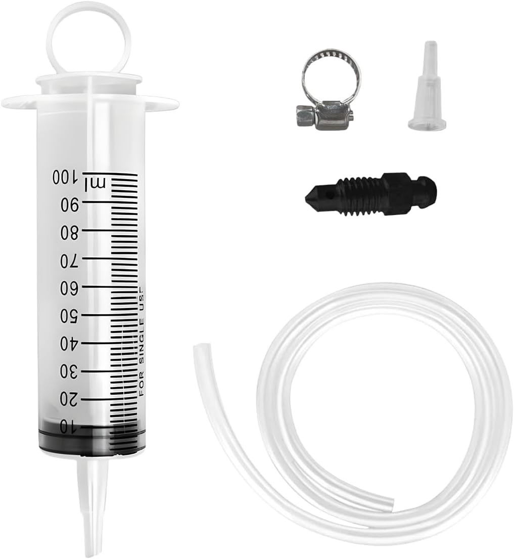 Brake Bleeder Kit, Hydraulic Disc Clutch Brake Bleeding with 100ML Syringe 50Cm 