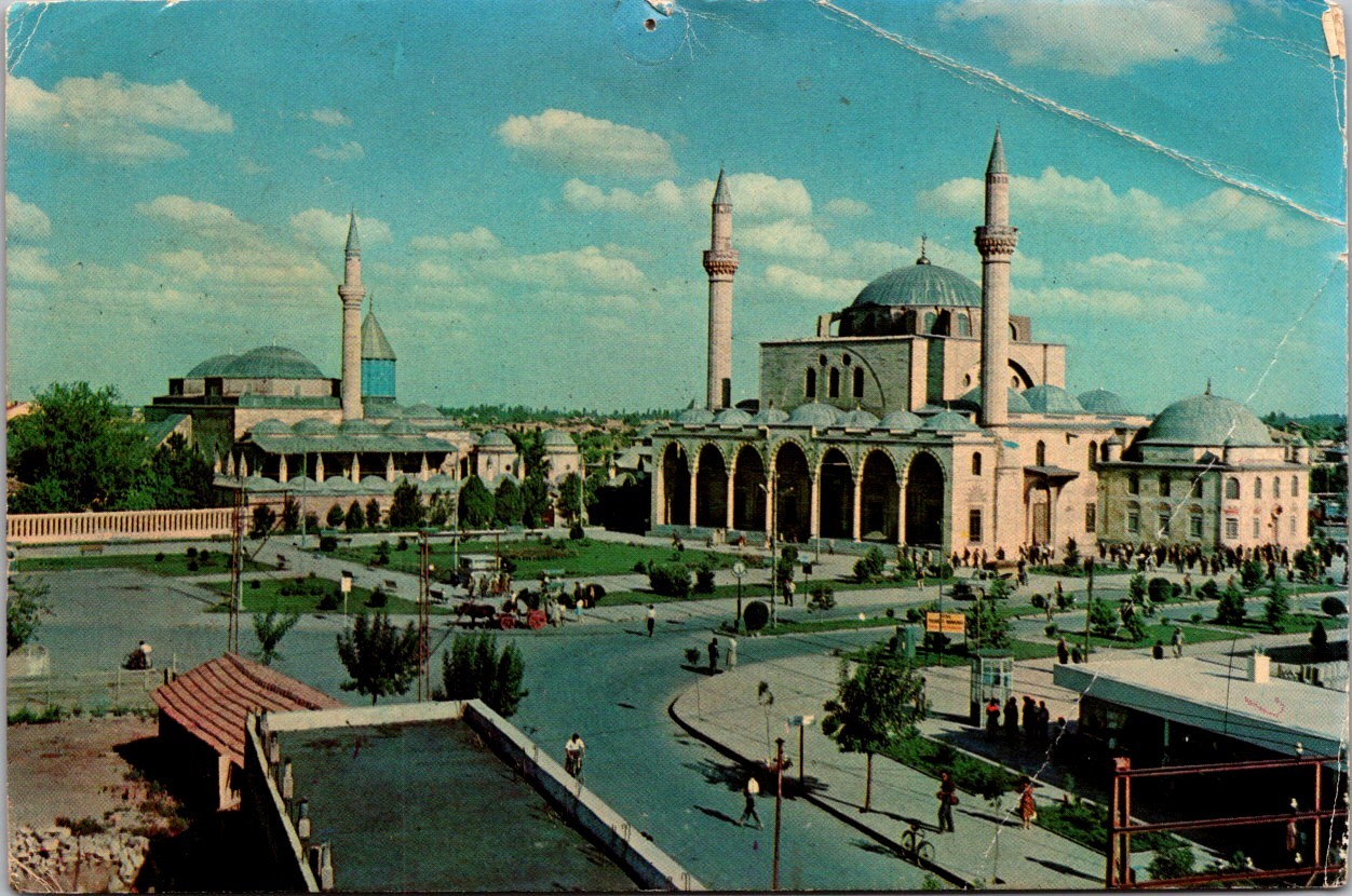 Konya Turkey Museum of Mevlana and Sultan Selim Continental Postcard B850