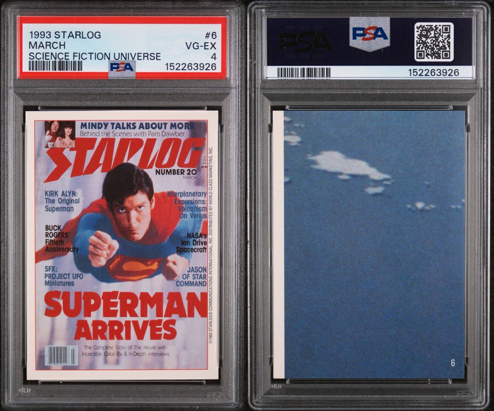 1993 Starlog Science Fiction Universe Superman #6 (VG-EX 4) ONLY ONE PSA-GRADED