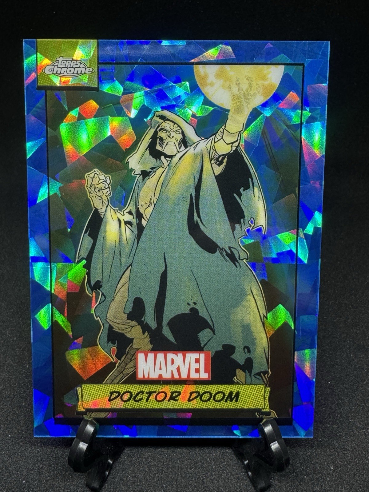 2024 Topps Chrome Marvel Sapphire Doctor Doom #61 First Year Doomsday Centered