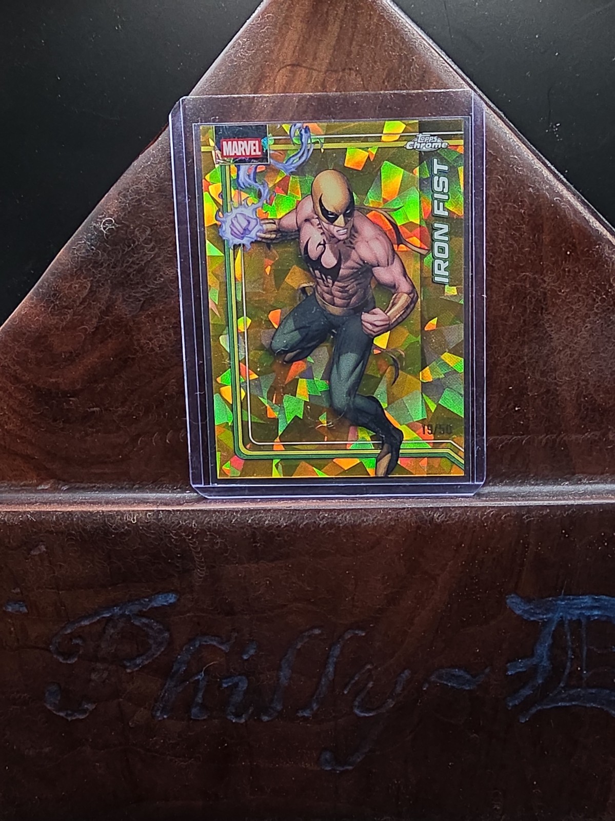 Iron Fist 2026 Topps Chrome Marvel Gold Sapphire /50