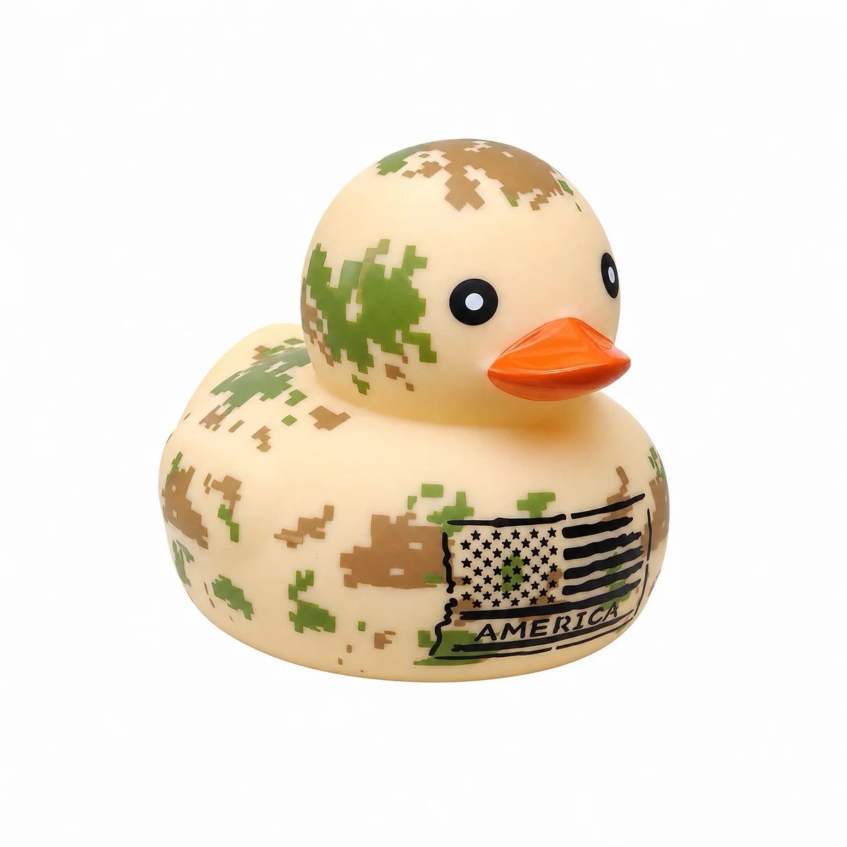 Camouflage American Pride Rubber Duck RARE 2”