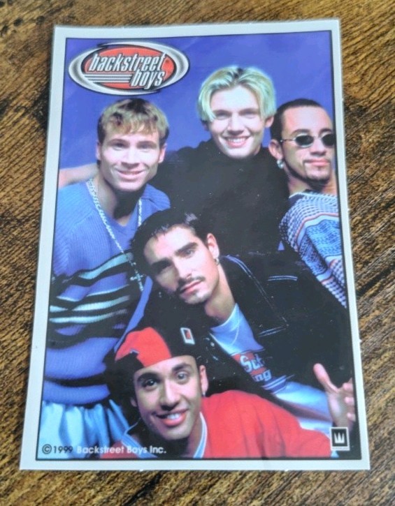 Vintage 1999 Backstreet Boys Vending Machine Stickers Boy Band 90\'s