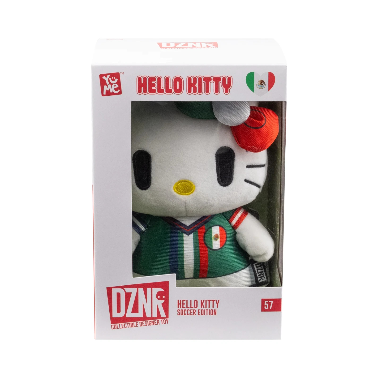 YuMe Hello Kitty and Friends DZNR Soccer Edition Plush Mexico The World Cup