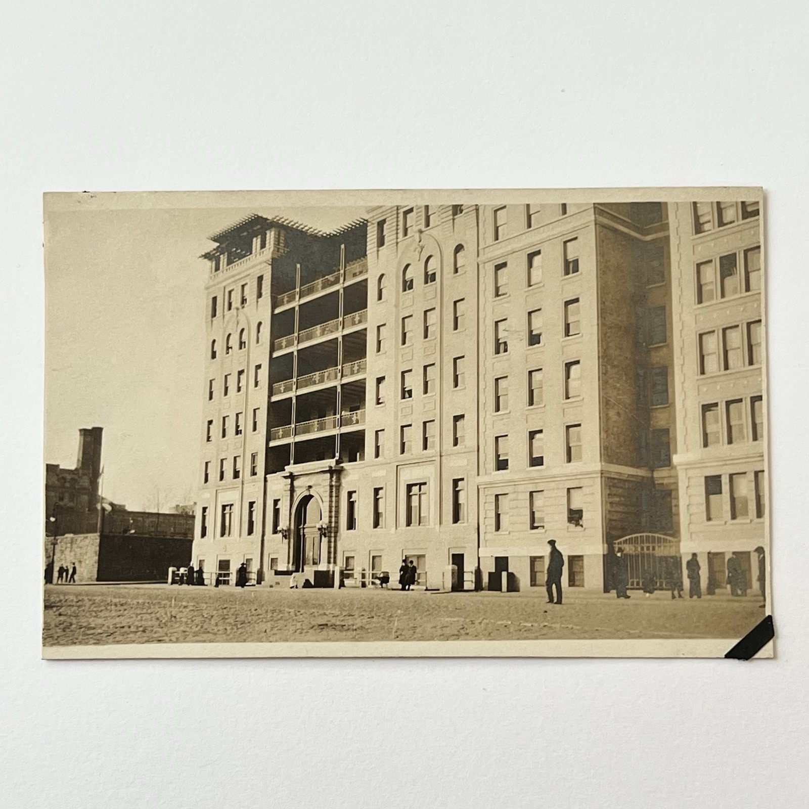 Antique RPPC Real Photograph Postcard Building Norfolk & Western Roanoke VA