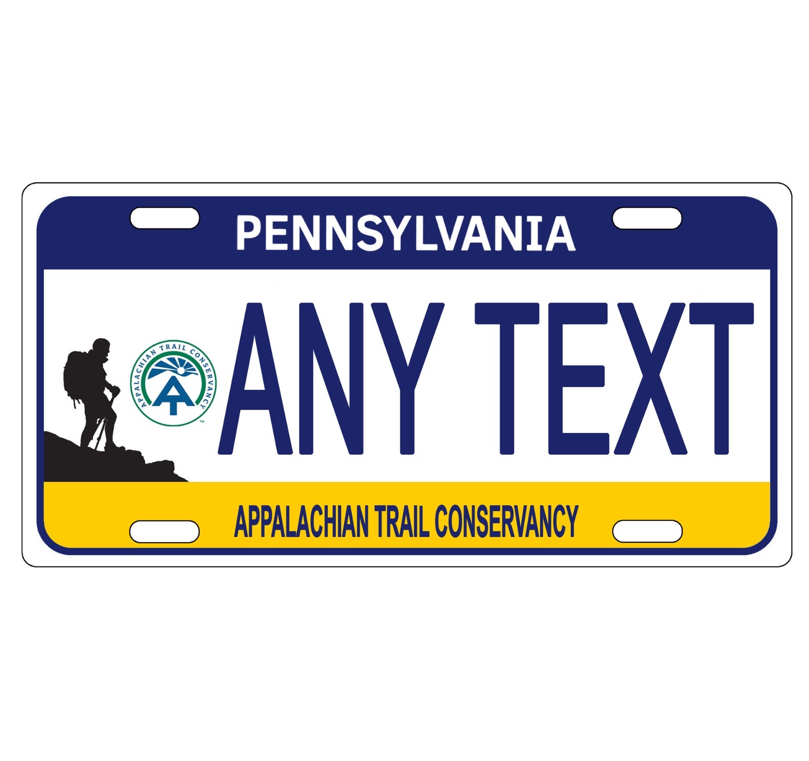 Novelty, Personalized State License Plates-Pennsylvania 2. Three Sizes Available