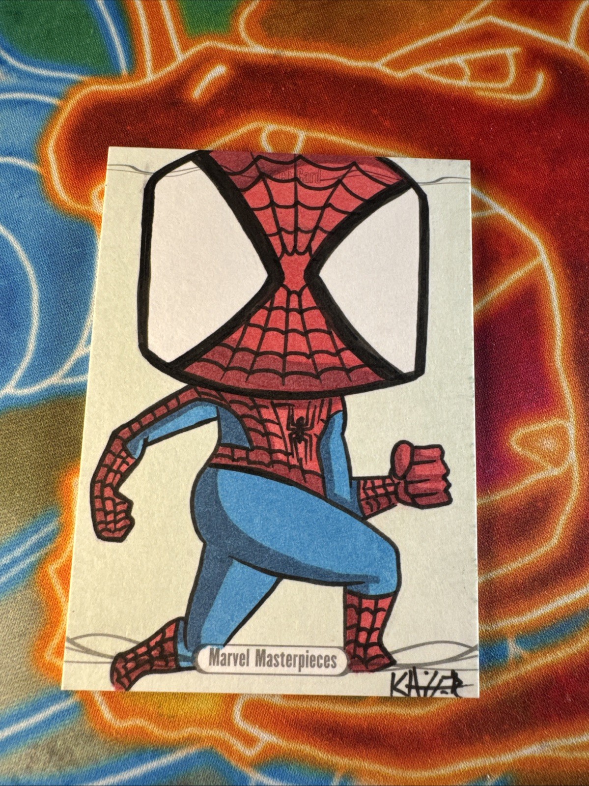 🔥🕸️2014 Marvel Masterpieces Spider-Man 1/1 Sketch Card Autographed 1 Of 1🔥🕸️
