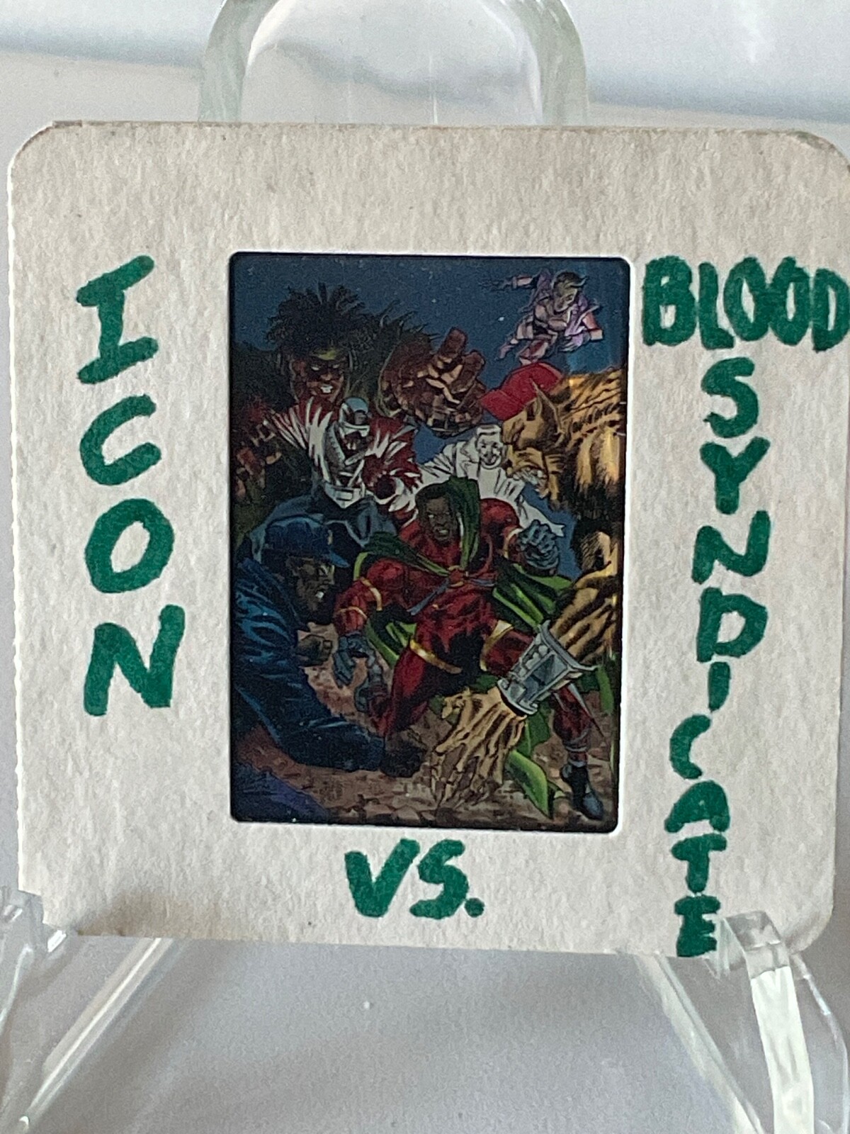 DC/MILESTONE COMICS ICON & BLOOD SYNDICATE RARE CELL ORIGINAL PRINT ART NEGATIVE