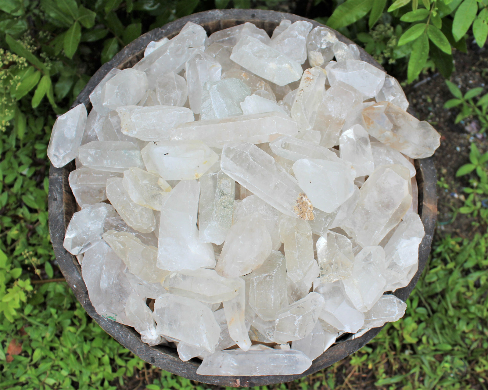11 lb Natural Quartz Crystal Points - CLEARANCE Wholesale Bulk Lot (GREAT VALUE)