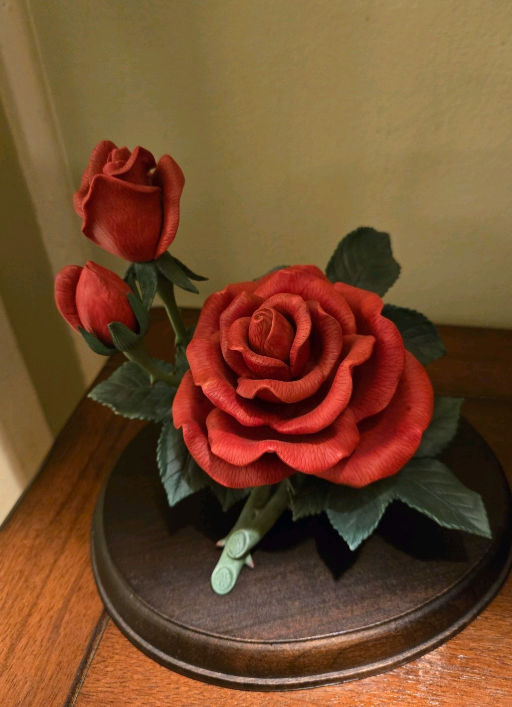 Lenox Garden porcelain flower figurine, Keepsake Rose 