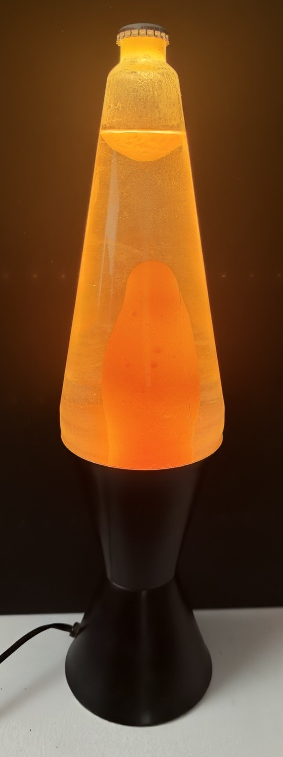 Vintage Lava Lite Lava Lamp Yellow Clear From Late 70’s Early 80’s