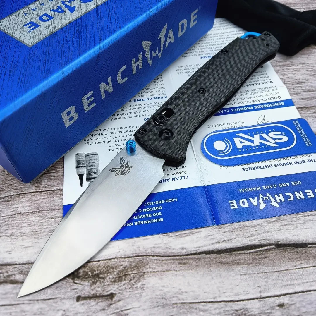 AXIS Lock 535 Knives Real Carbon Fiber Handle Tactical Pocket Knife Light Weight