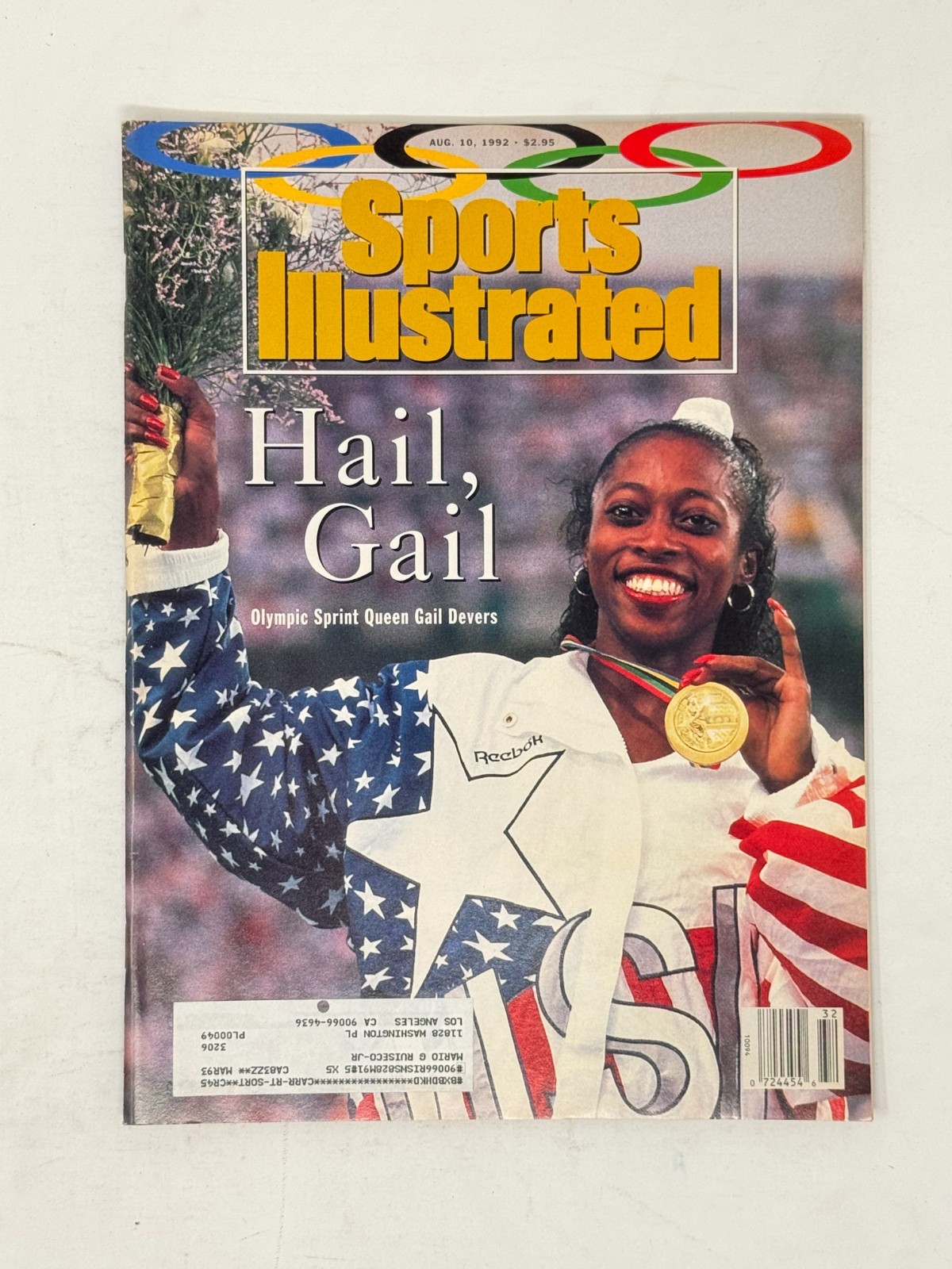 Sports Illustrated Magazine August 10 1992 Gail Devers Hail, Gail