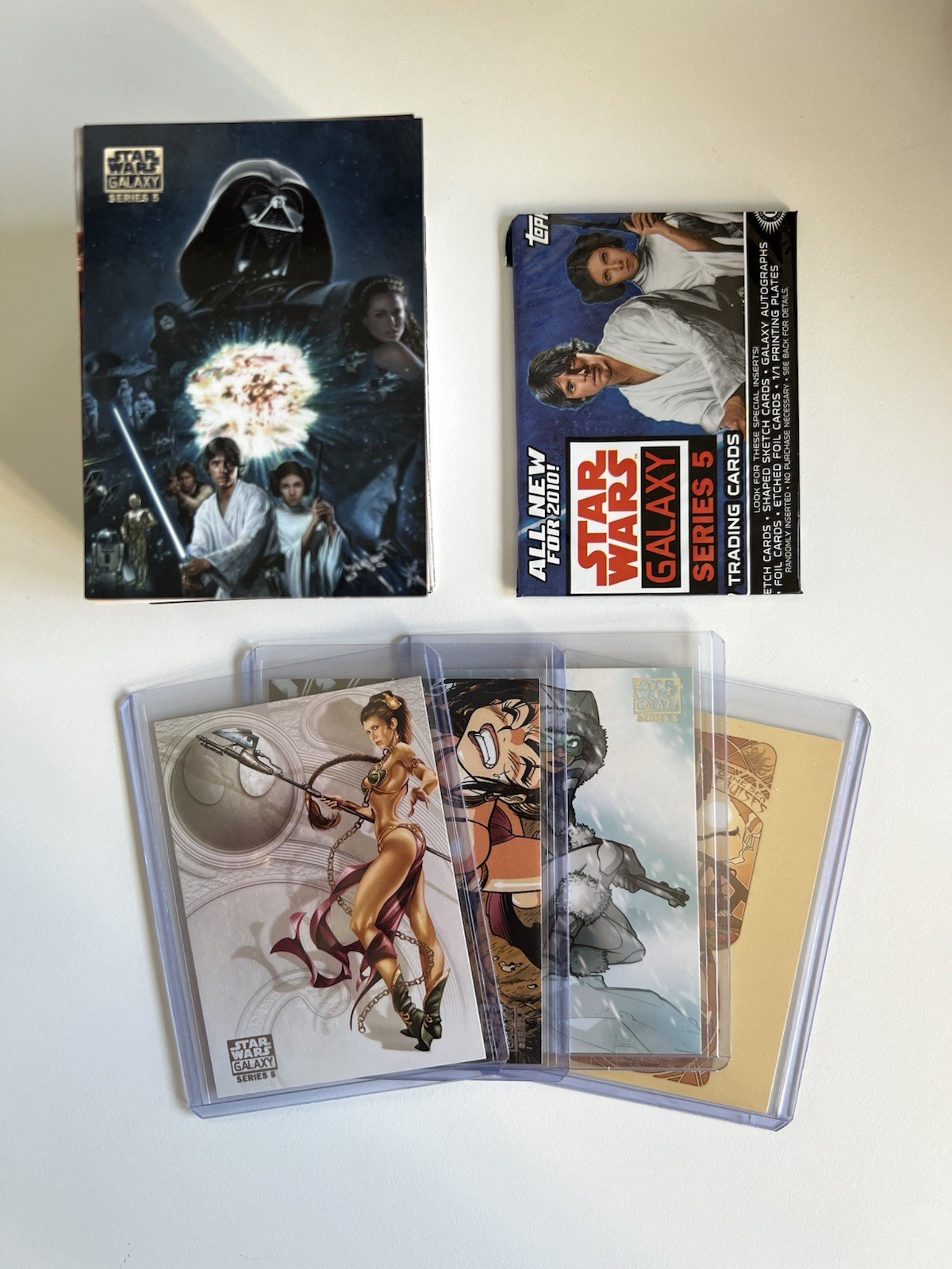 2010 Topps Star Wars Galaxy Series 5 COMPLETE SET of 120 Base Cards (1-120) NM