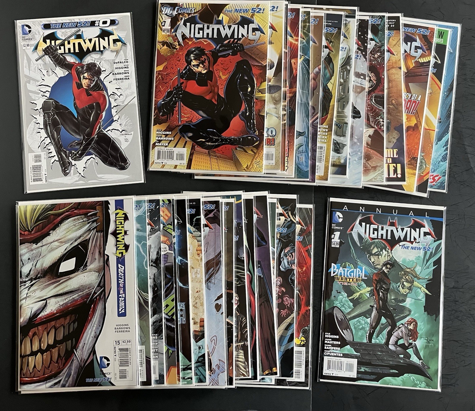 NIGHTWING #0, 1-30, ANNUAL #1 NEW 52 COMPLETE SERIES DC COMICS 2011-14 KEY LOT