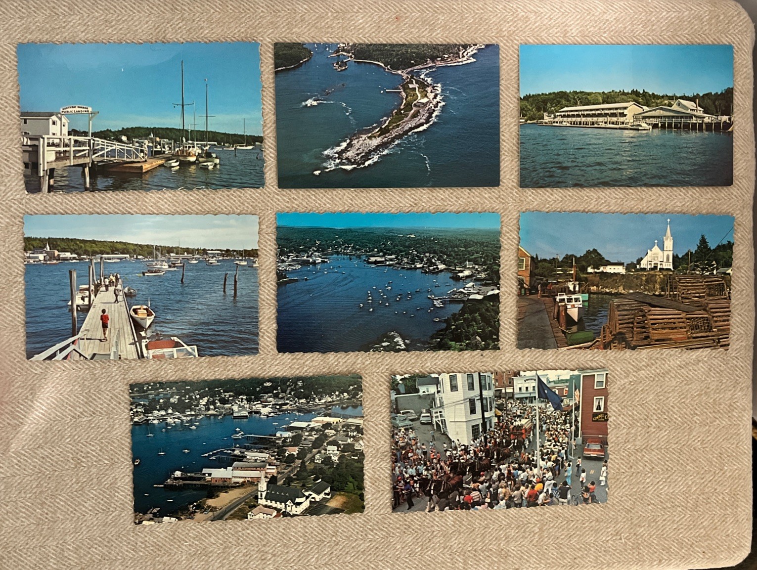 Vintage (8) 1975 Boothbay Harbor ME Waterfront Postcards unposted 2655 Vintage (8) 1975 Boothbay Harbor ME Waterfront Postcards unposted 2655