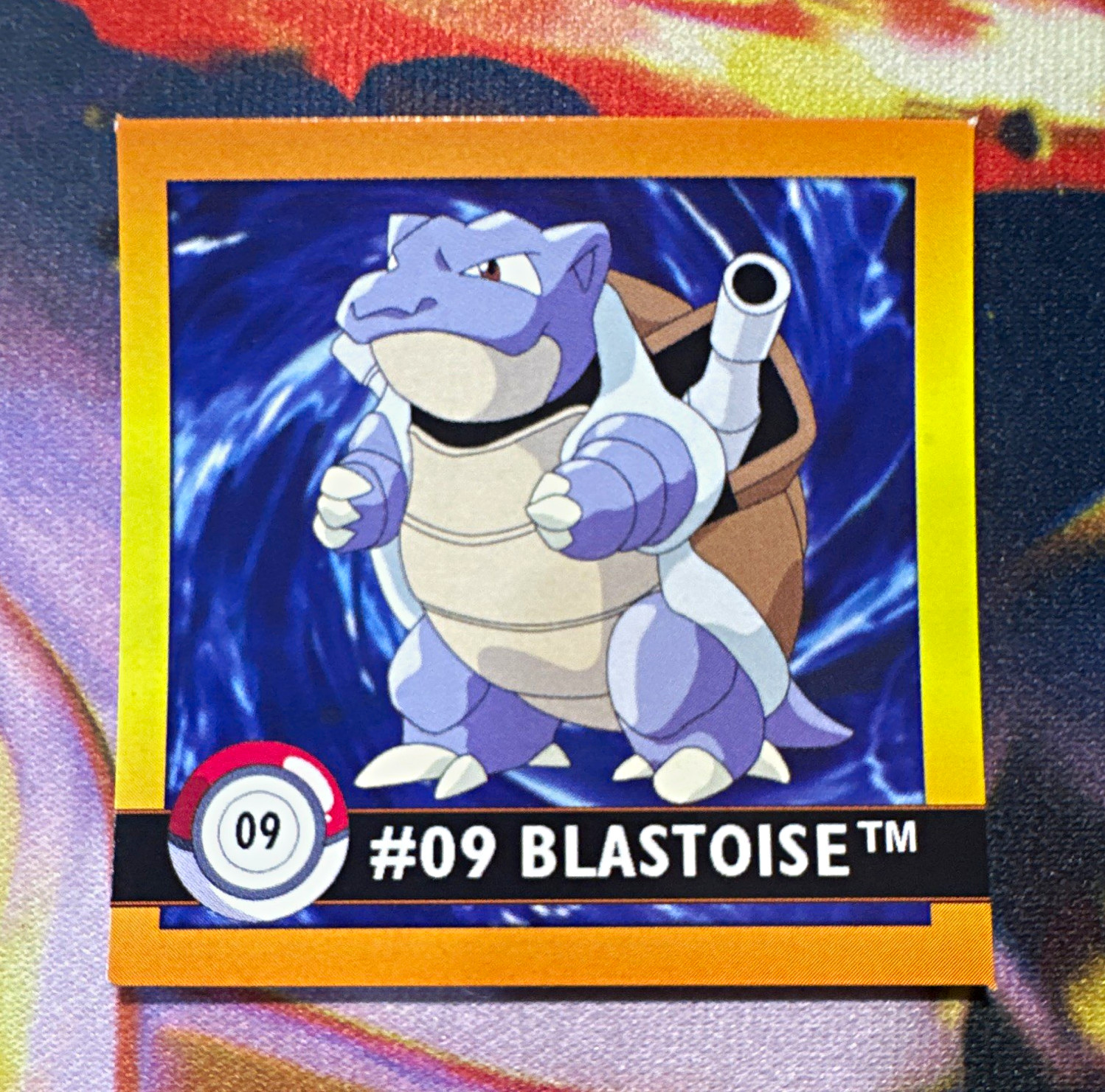 Pokémon 1999 ArtBox Blastoise Sticker Card #09 English Non-Sport Trading Card