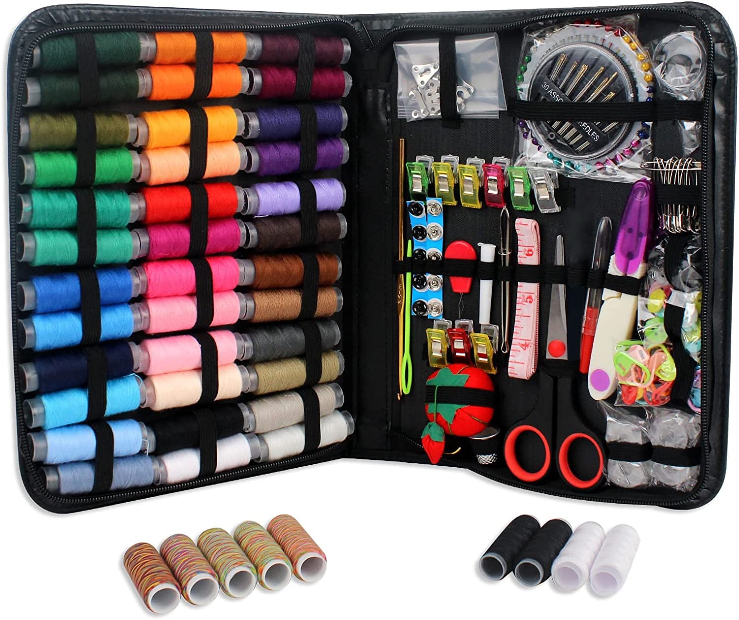 Premium Large Sewing Kit for Adults, 237 Pcs DIY Sewing Kit, Needle and Thread Premium Large Sewing Kit for Adults, 237 Pcs DIY Sewing Kit, Needle and Thread