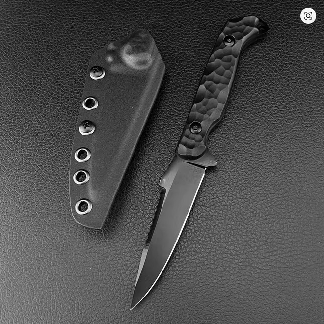 Full Tang Hunting Knife Fixed Blade Nylon Fiber Handle Outdoor Camping EDC 3.9\