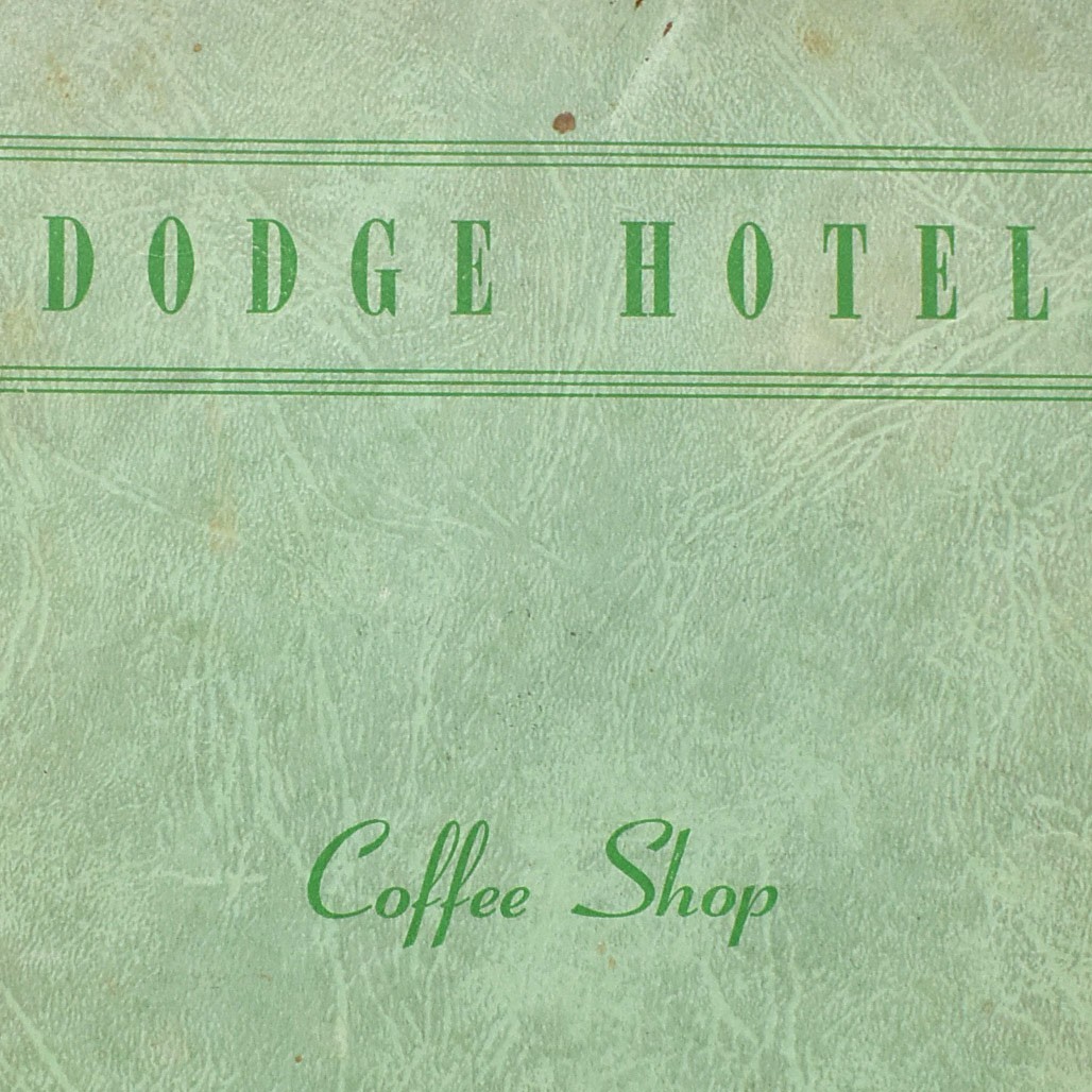 1954 Dodge Hotel Coffee Shop Restaurant Menu 20 E Street NW Washington DC