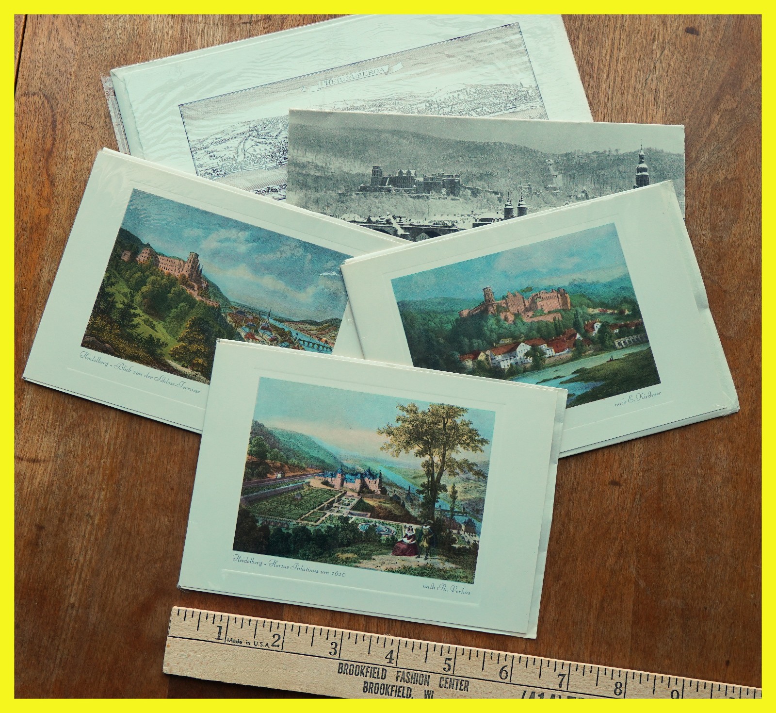 Vintage 1960s note cards from Germany