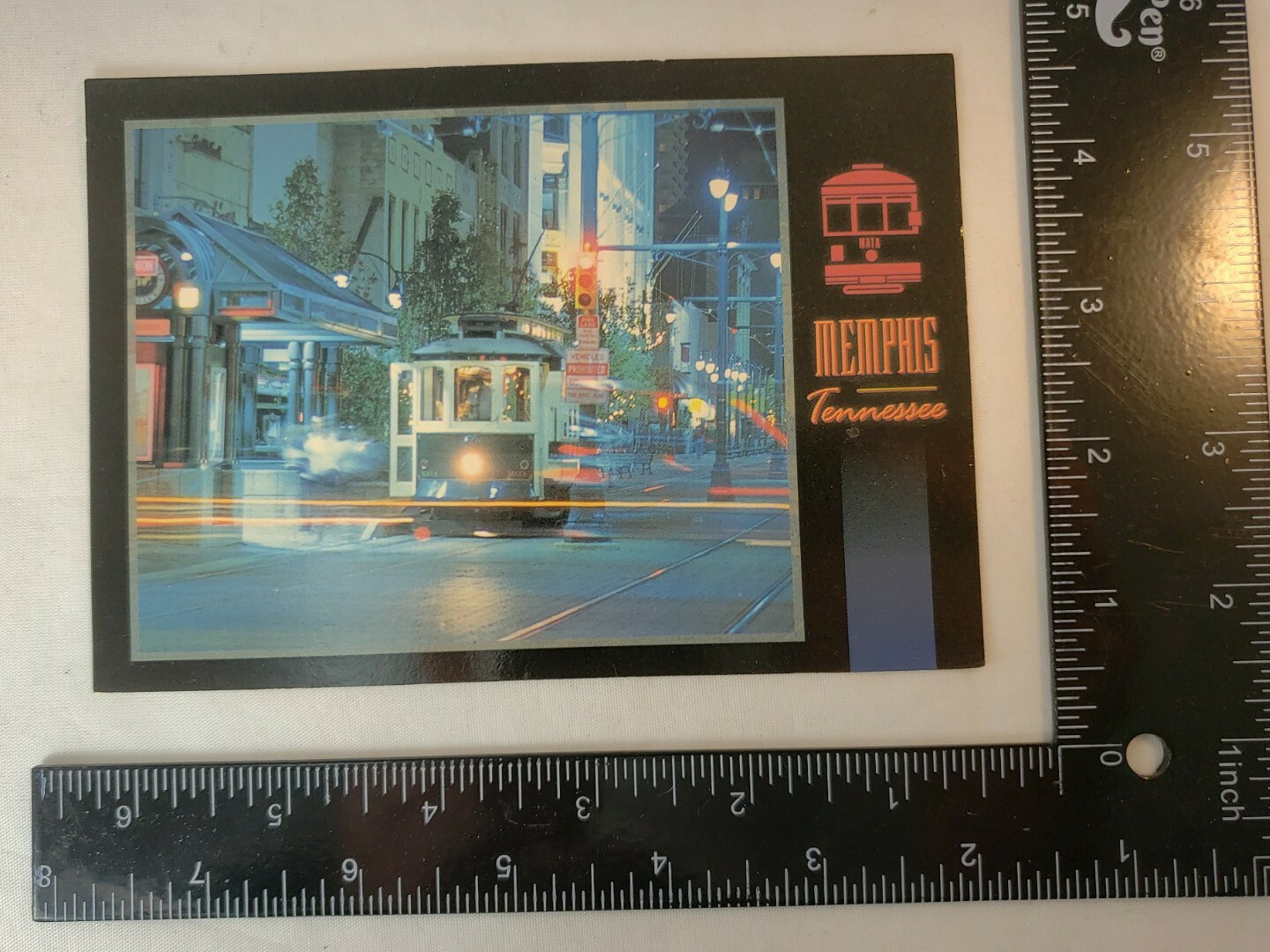 Main Street Car Memphis, Tennessee Street Scene Postcard