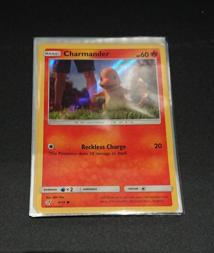 Pokemon_2019, Detective Pikachu_Charmander_4/18_Common HOLO_NM, PACK FRESH