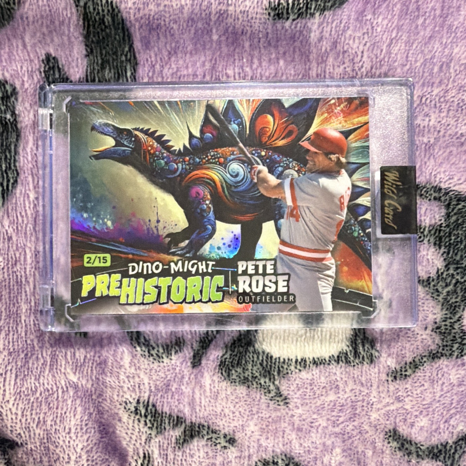 Wild Card 2024 Dino-Might Prehistoric Alumination Pete Rose PHSTG2-PR 2/15