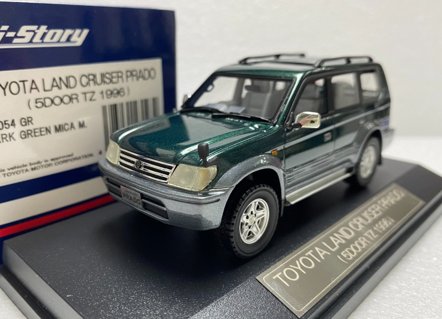 1:43 Hi Story HS054GR Toyota Land Cruiser Prado TZ 1996 resin scale model car