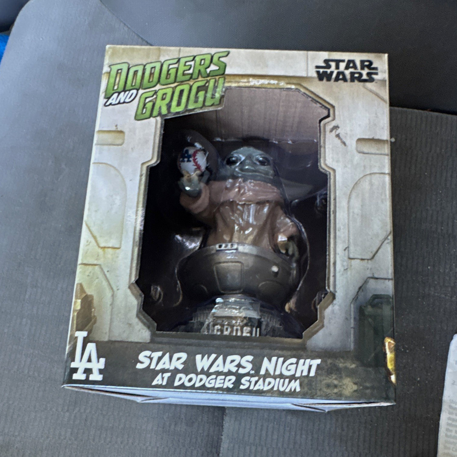 Star Wars Grogu Figurine - Dodgers and Grogu, Star Wars Night at Dodger Stadium