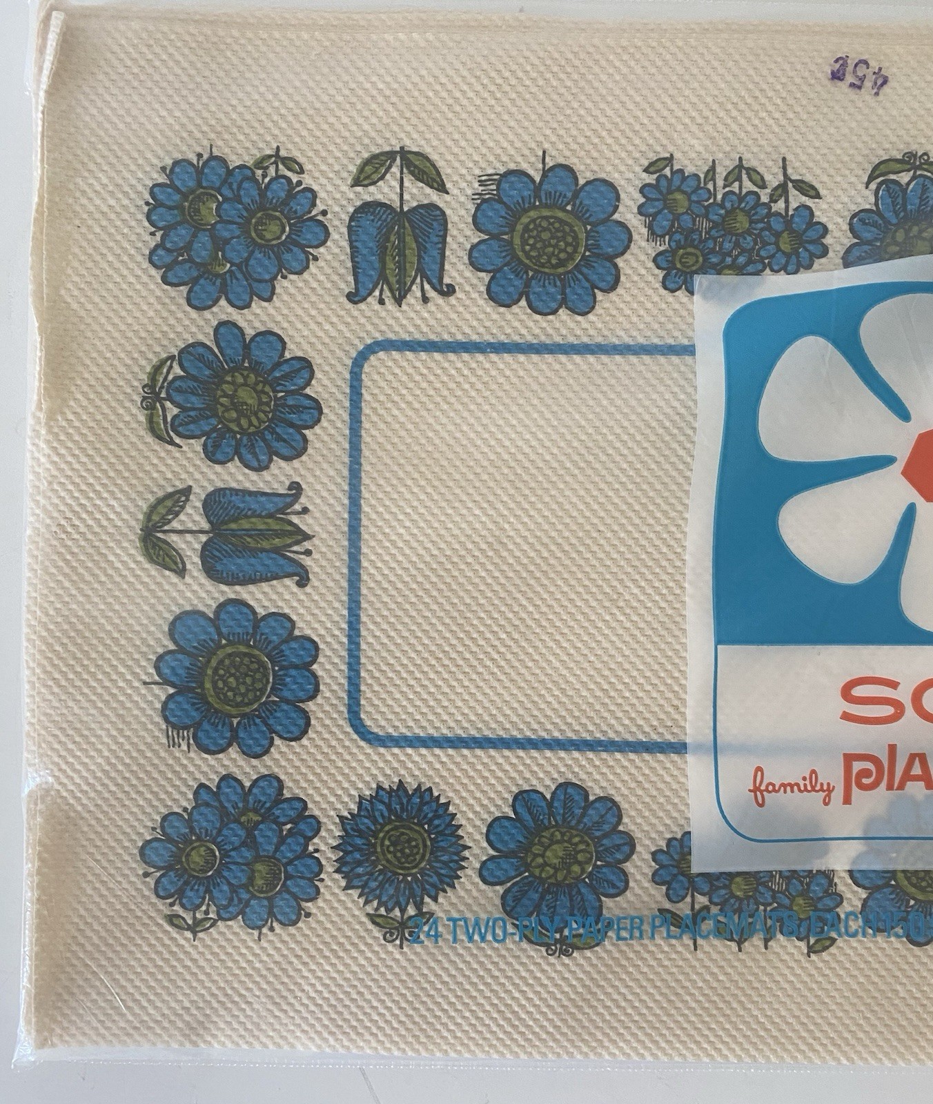 Vintage 1966 Scott Paper Placemats ~ Flower Power - Opened Package