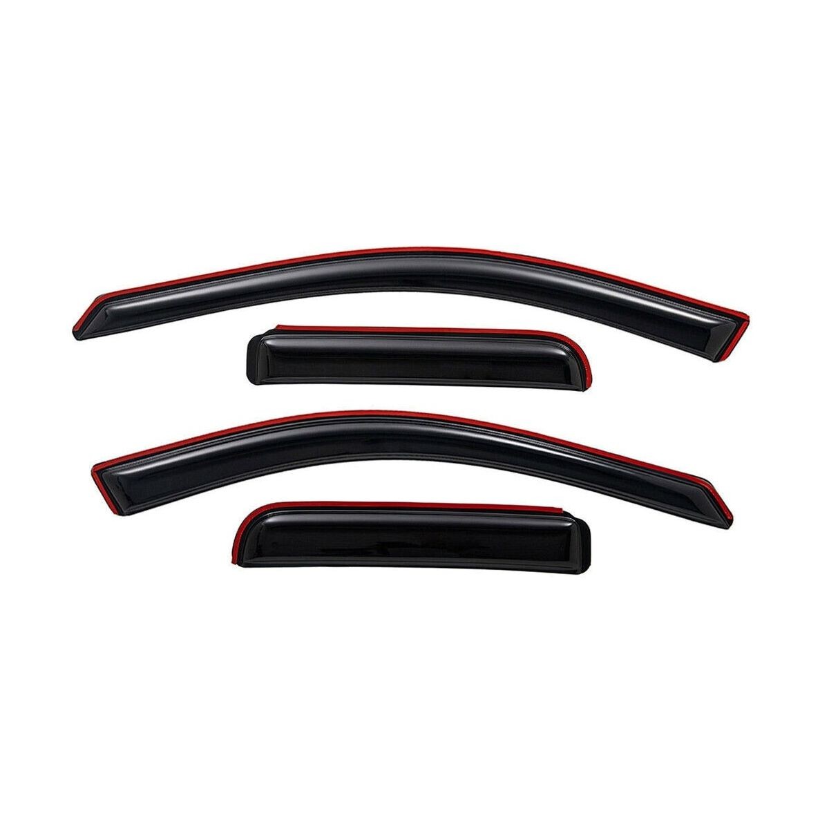4pcs In Channel Style Sun Rain Window Visors Visor For 194407