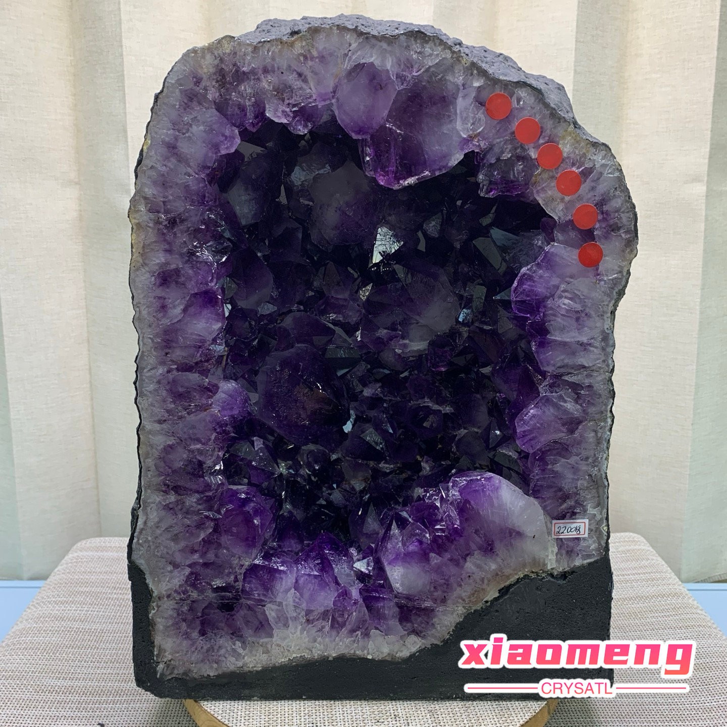 48LB  Natural Amethyst Geode Quartz Crystal Cluster Cathedral Energy healing
