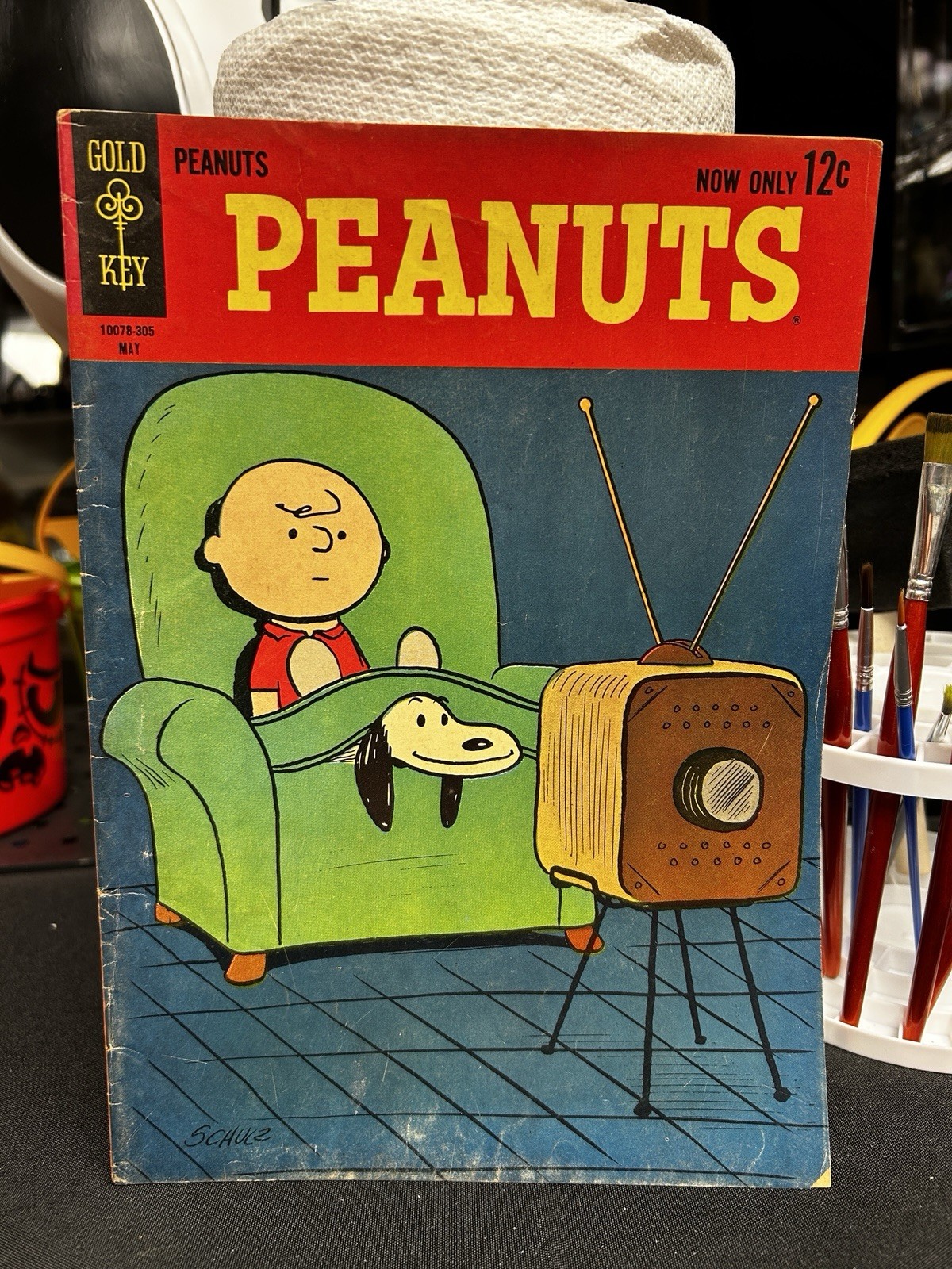 Vintage Peanuts No. 1 Gold Key Comic May 1963 Charlie Brown Snoopy