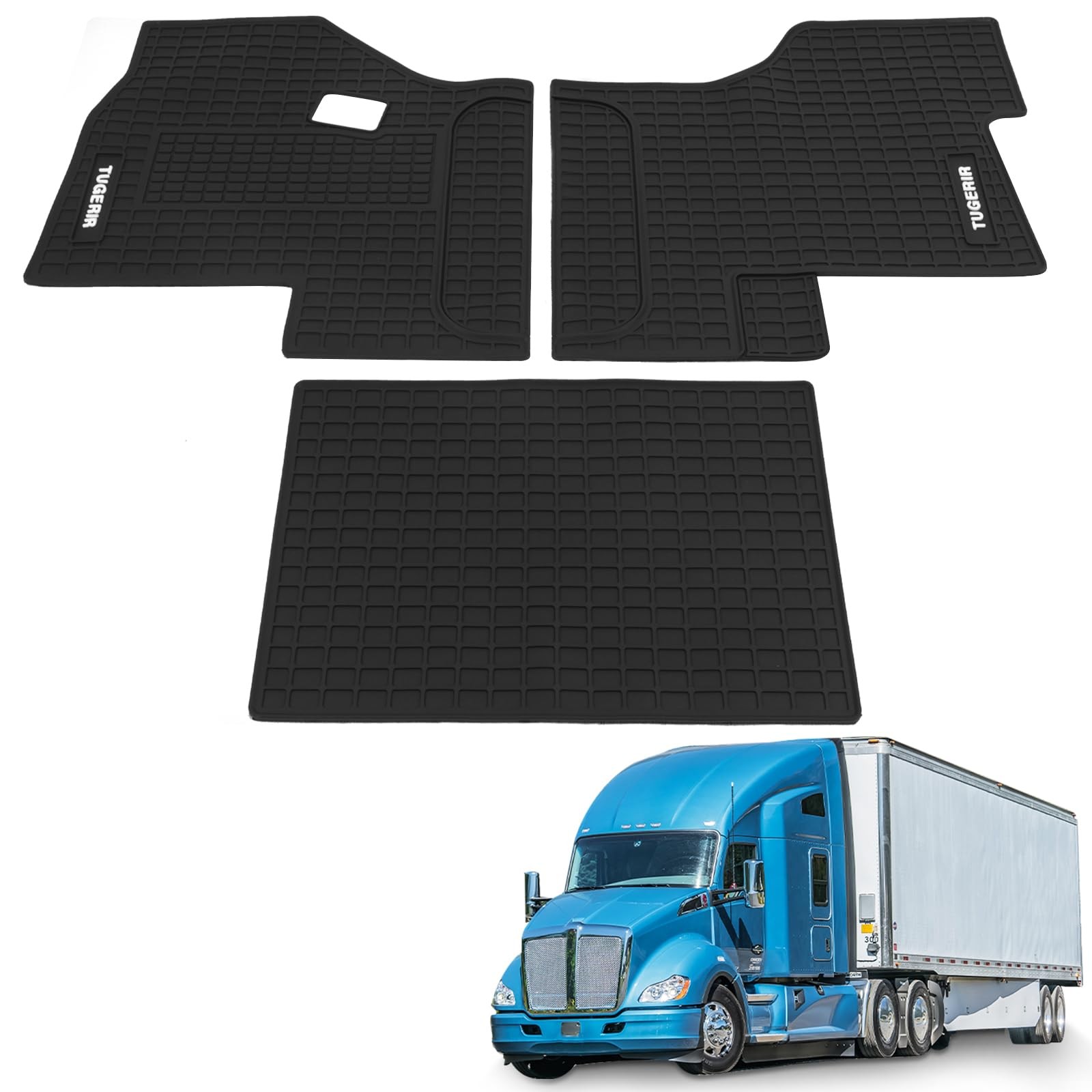 Floor Mats Fit for Kenworth T680 60 inches (L) x 30 (W) x 3 (H)