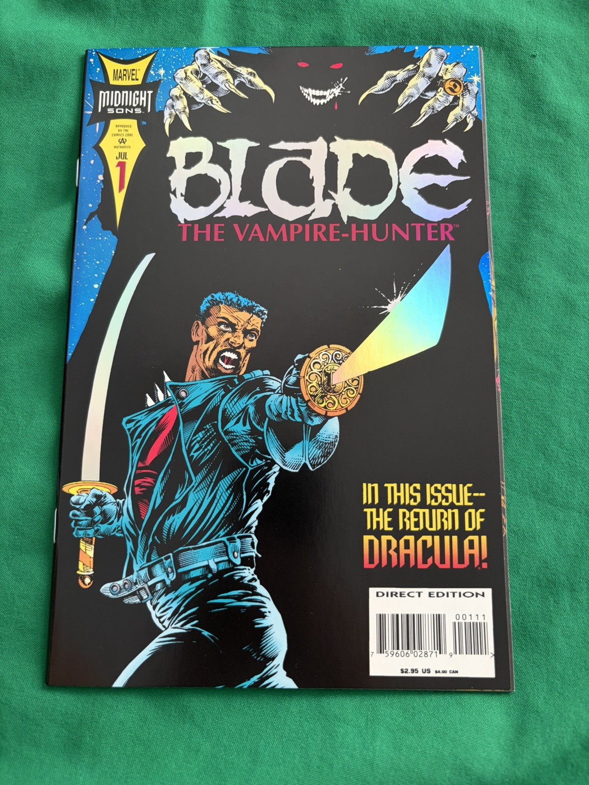 Marvel Comics Blade The Vampire Hunter #1 (Jul 1994) Bagged & Boarded EXCELLENT Marvel Comics Blade The Vampire Hunter #1 (Jul 1994) Bagged & Boarded EXCELLENT