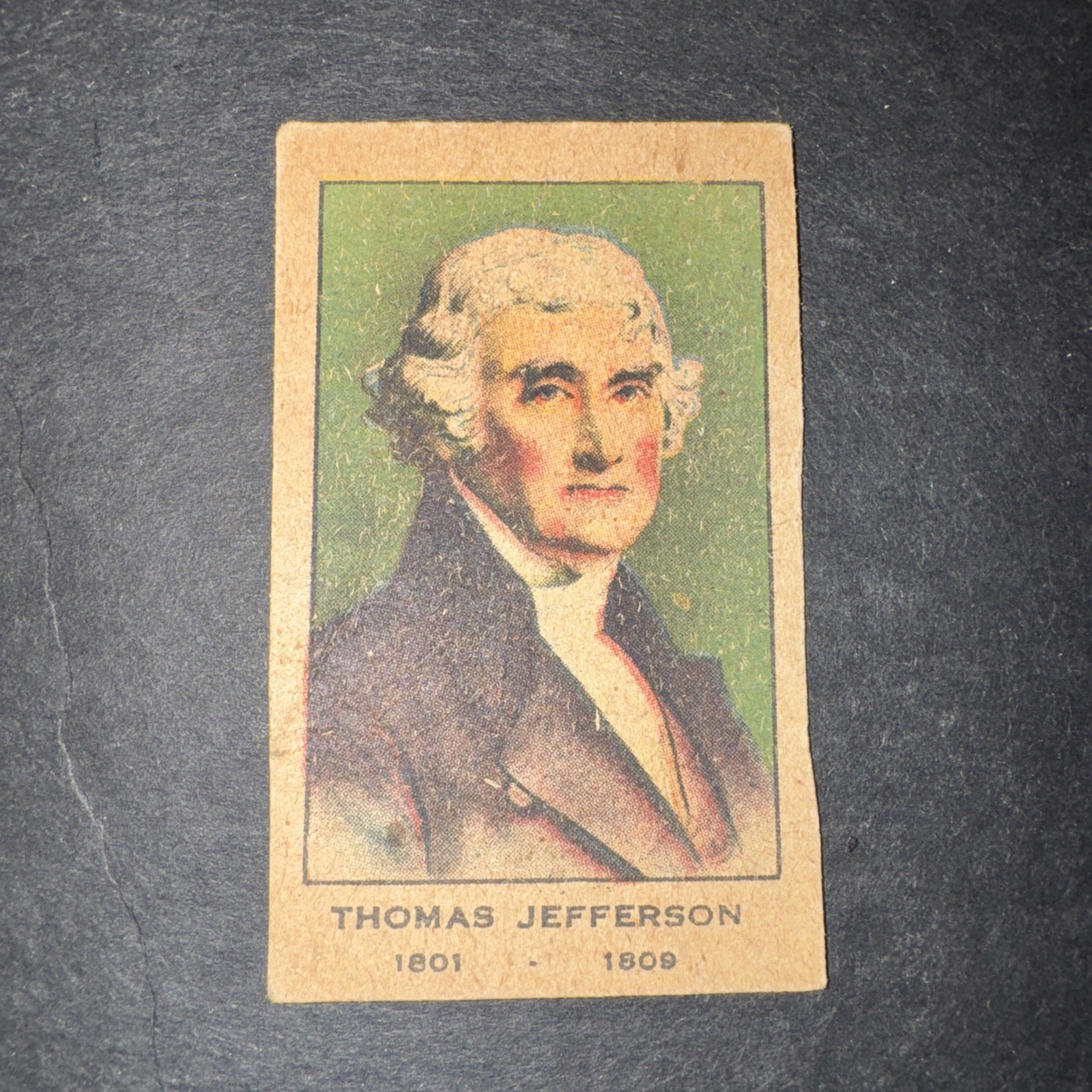 Thomas Jefferson 1924W562 President Strip Card