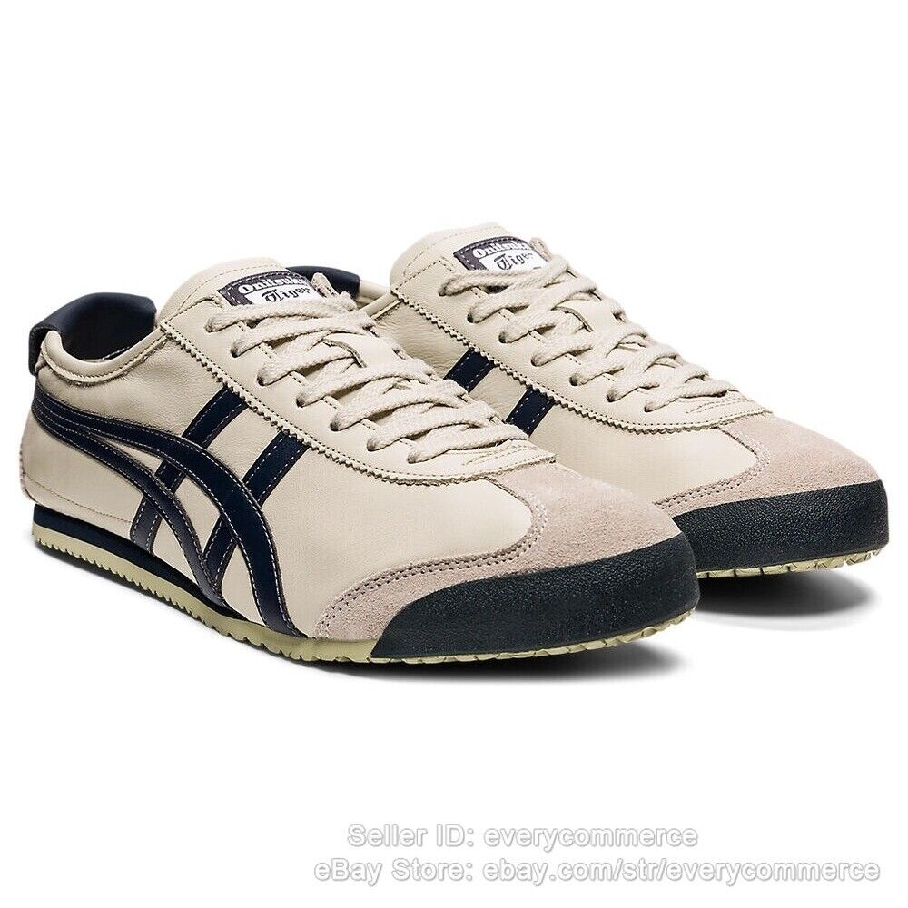 NEW Onitsuka Tiger MEXICO 66 Sneakers Classic Unisex Birch/Peacoat 1183C102-200