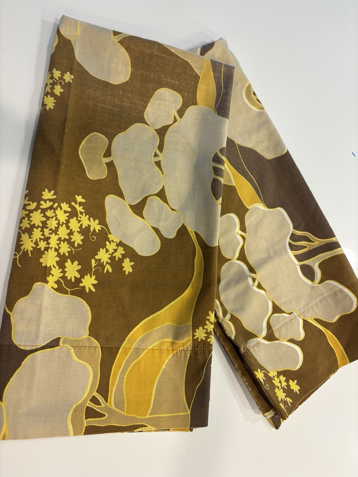 Vintage MCM Cannon Royal Family Mandarin Garden king Pillowcases 60s 70s