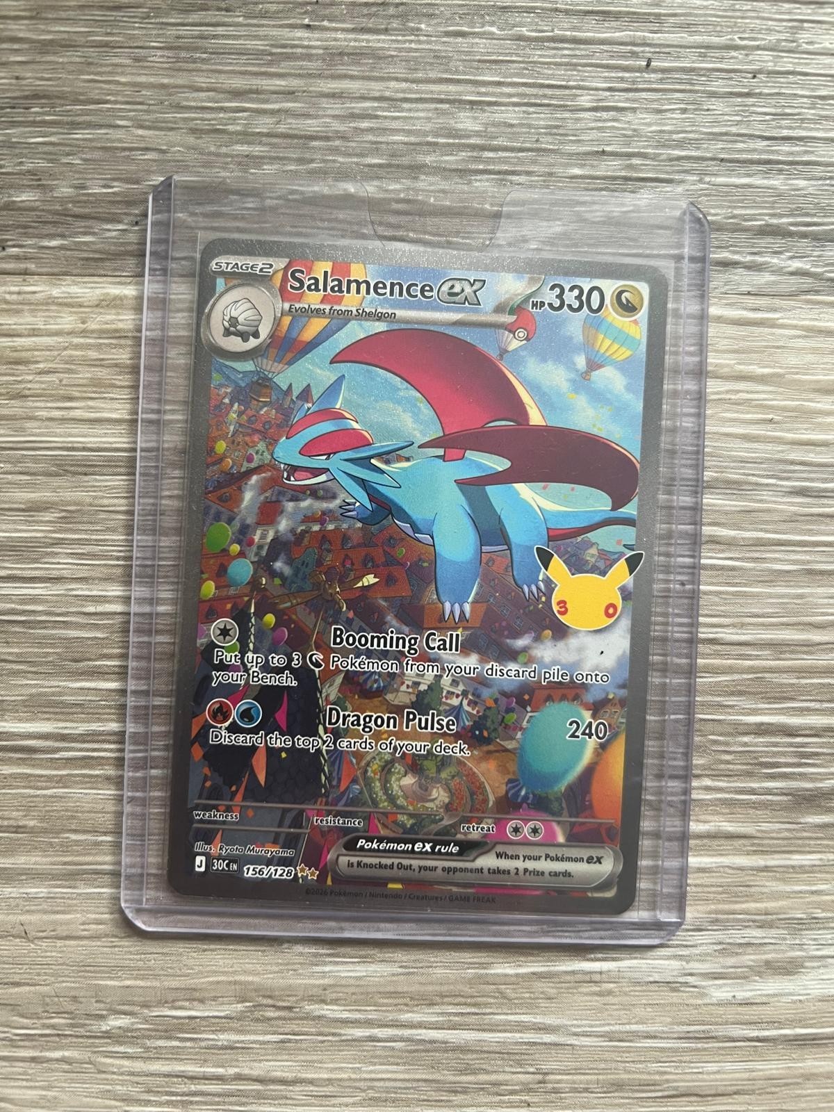 Salamence ex 156/128 SIR 30th Celebration Pokémon TCG English NM
