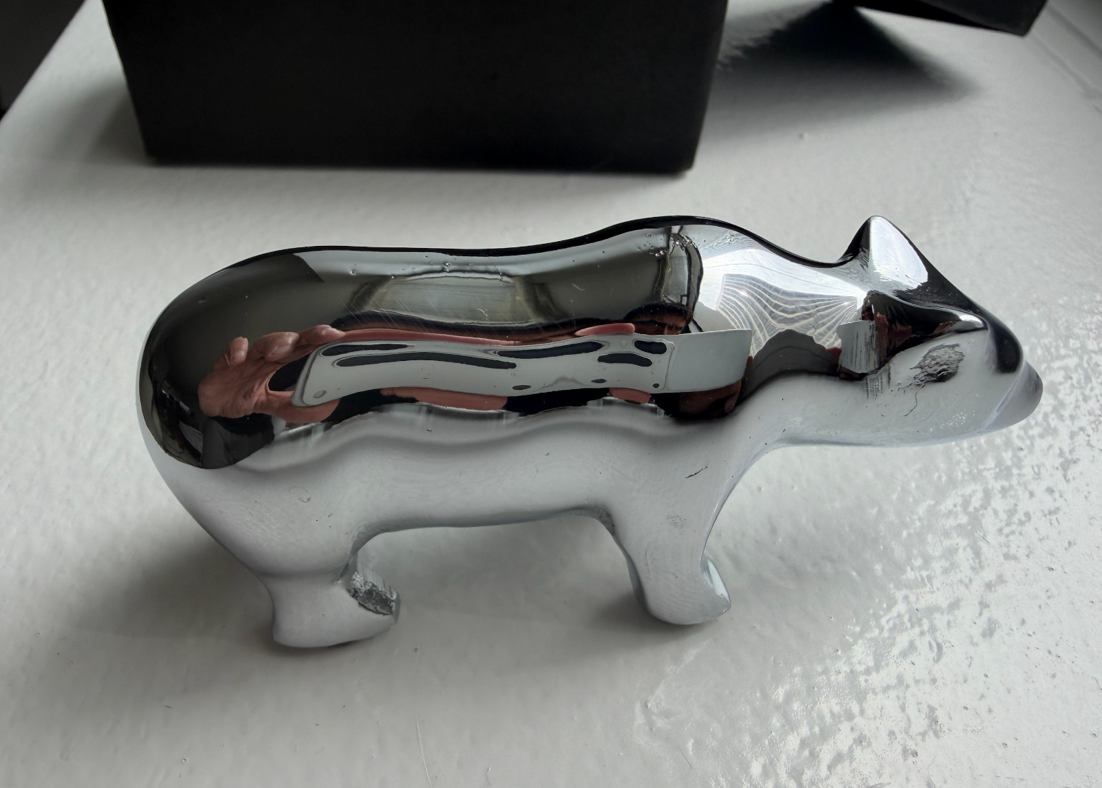 Bey Berk International Chrome Plated Bull Paper Weight Figurine MINT VALUE
