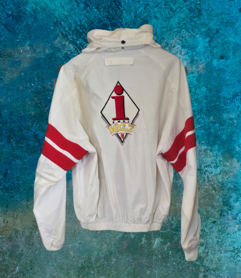 Vintage 1980\'s Seattle Radio Station Staff Jacket - i1077FM (KMGI)