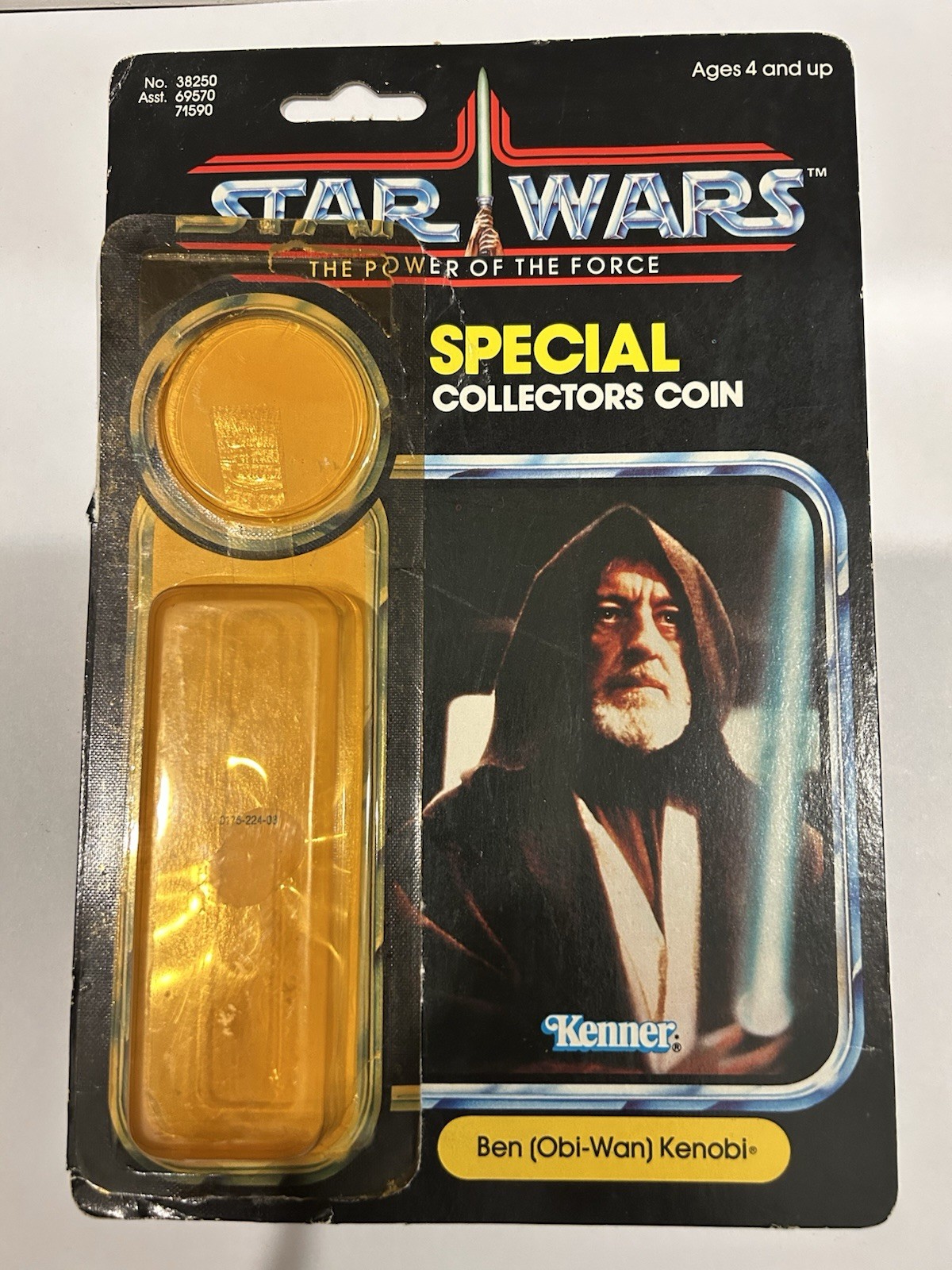 STAR WARS BEN OBI WAN KENOBI POTF CARDBACK W ATTACH BUBBLE KENNER VINTAGE 1984