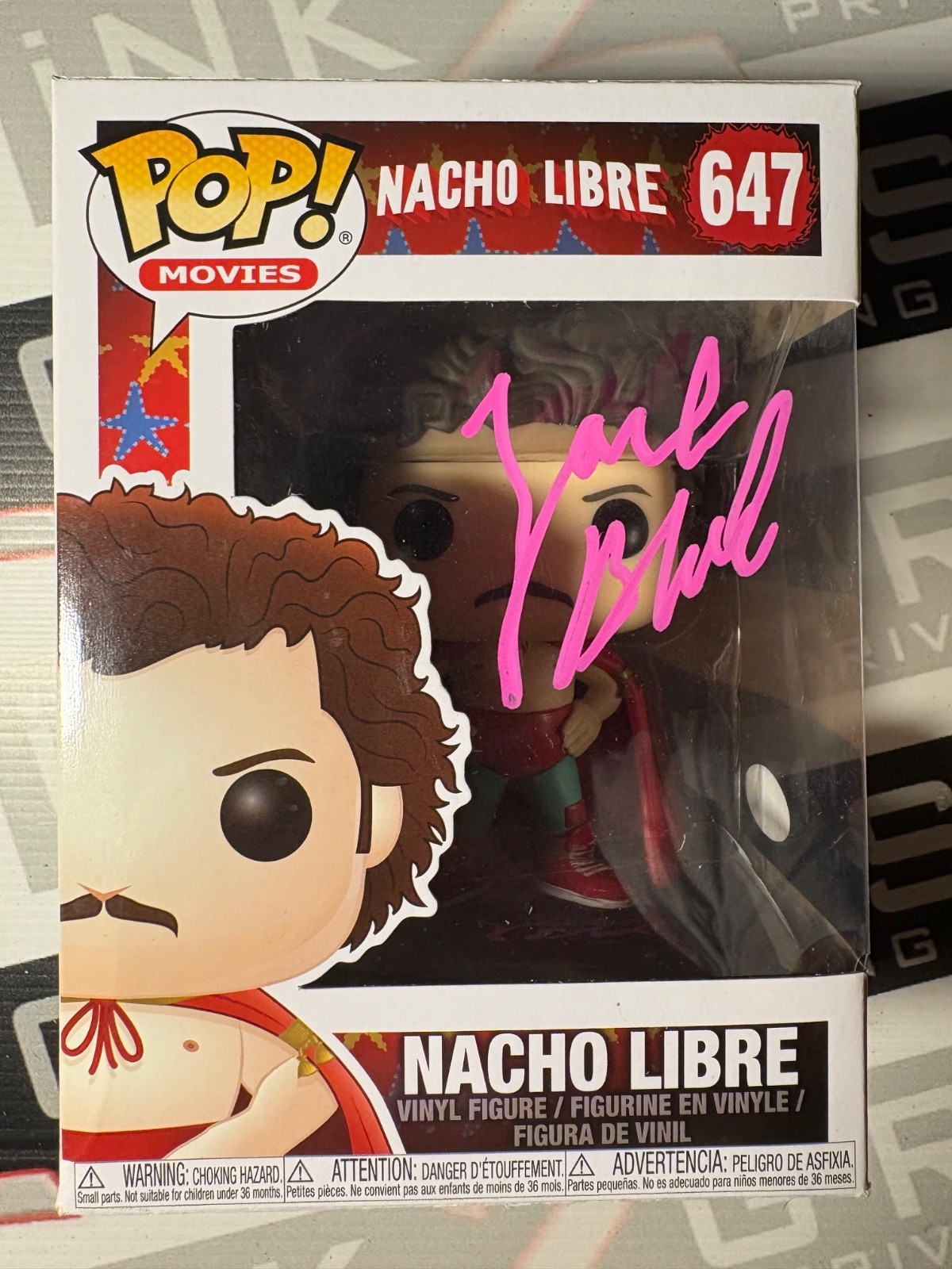 Jack Black Autograph Signed Nacho Libre Funko Pop ACOA - Nacho Libre