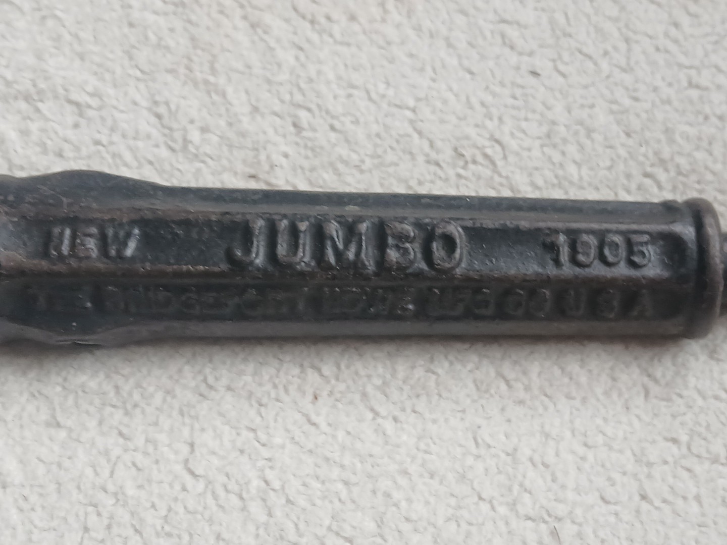 Antique vintage Bridgeport Hdwe Mfg. Co. New Jumbo 1905 nail puller