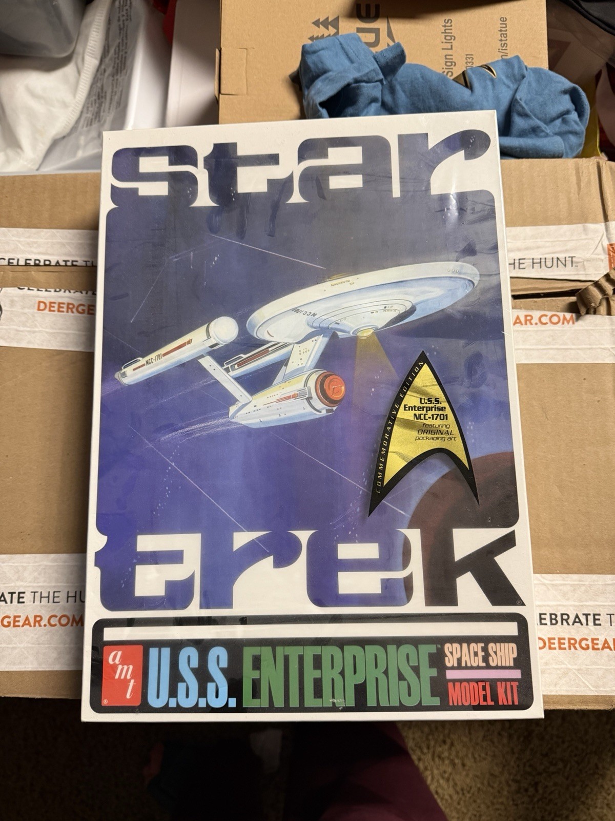 Vintage 1966 Star Trek USS Enterprise #921-200 AMT Open Model Kit W/Stand