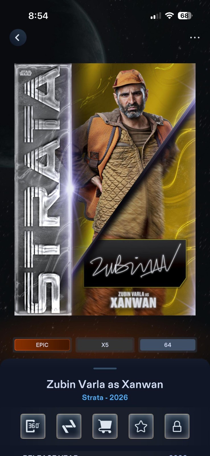 Topps Star Wars Card Trader 2026 Strata Chrome Gold Signature Epic Select