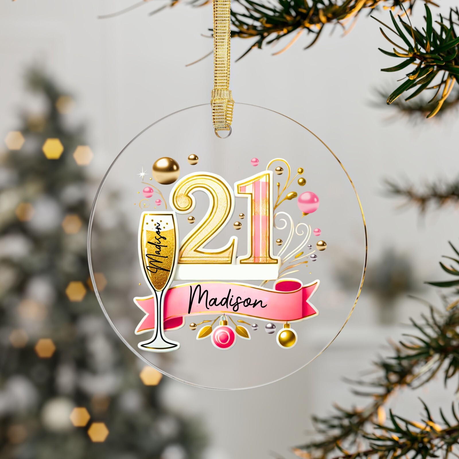 21 Year Old Ornament For Daughter 21st Birthday Gift For 21 Year Old Sister