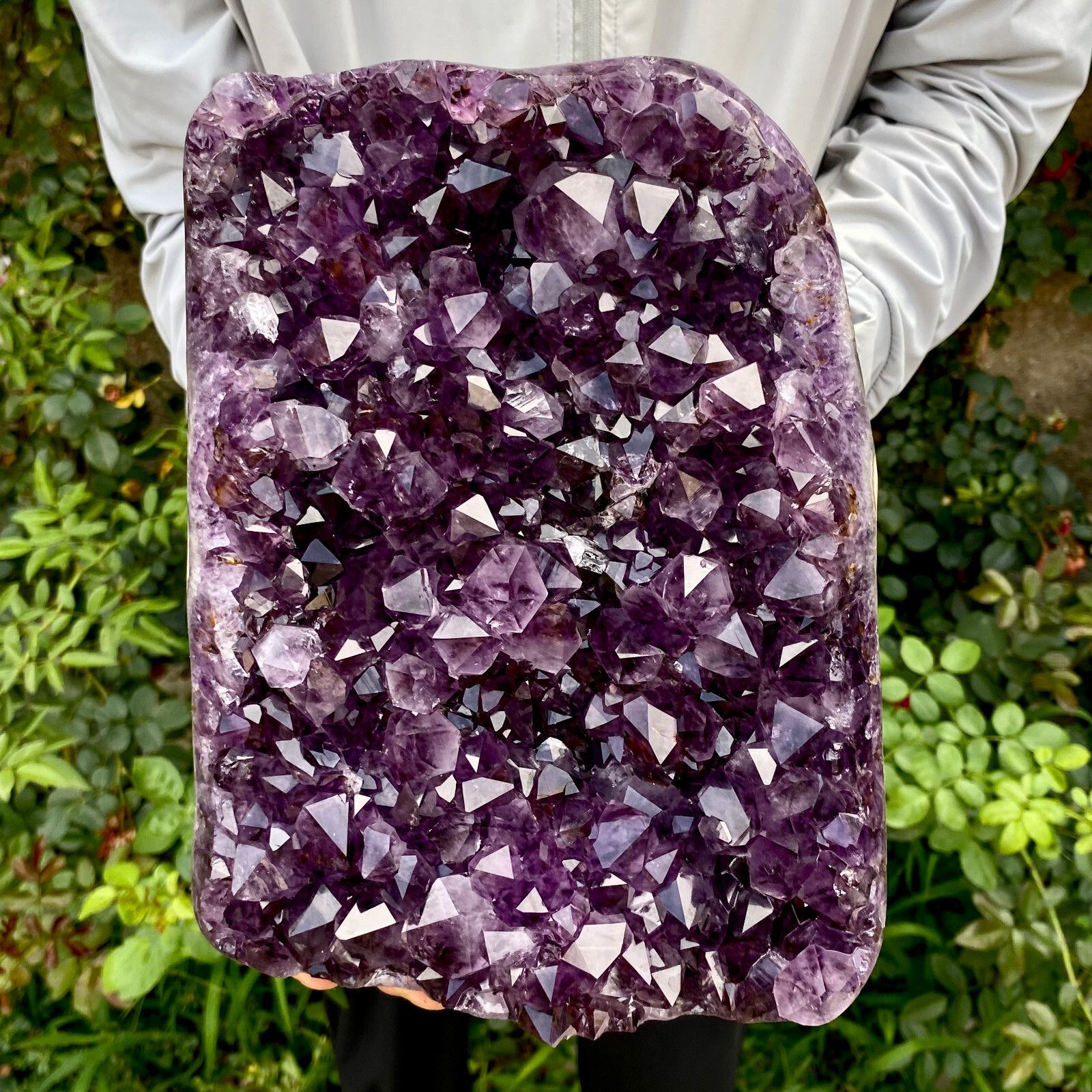 9.57LB Natural Amethyst cluster quartz crystal Raw specimen Healing